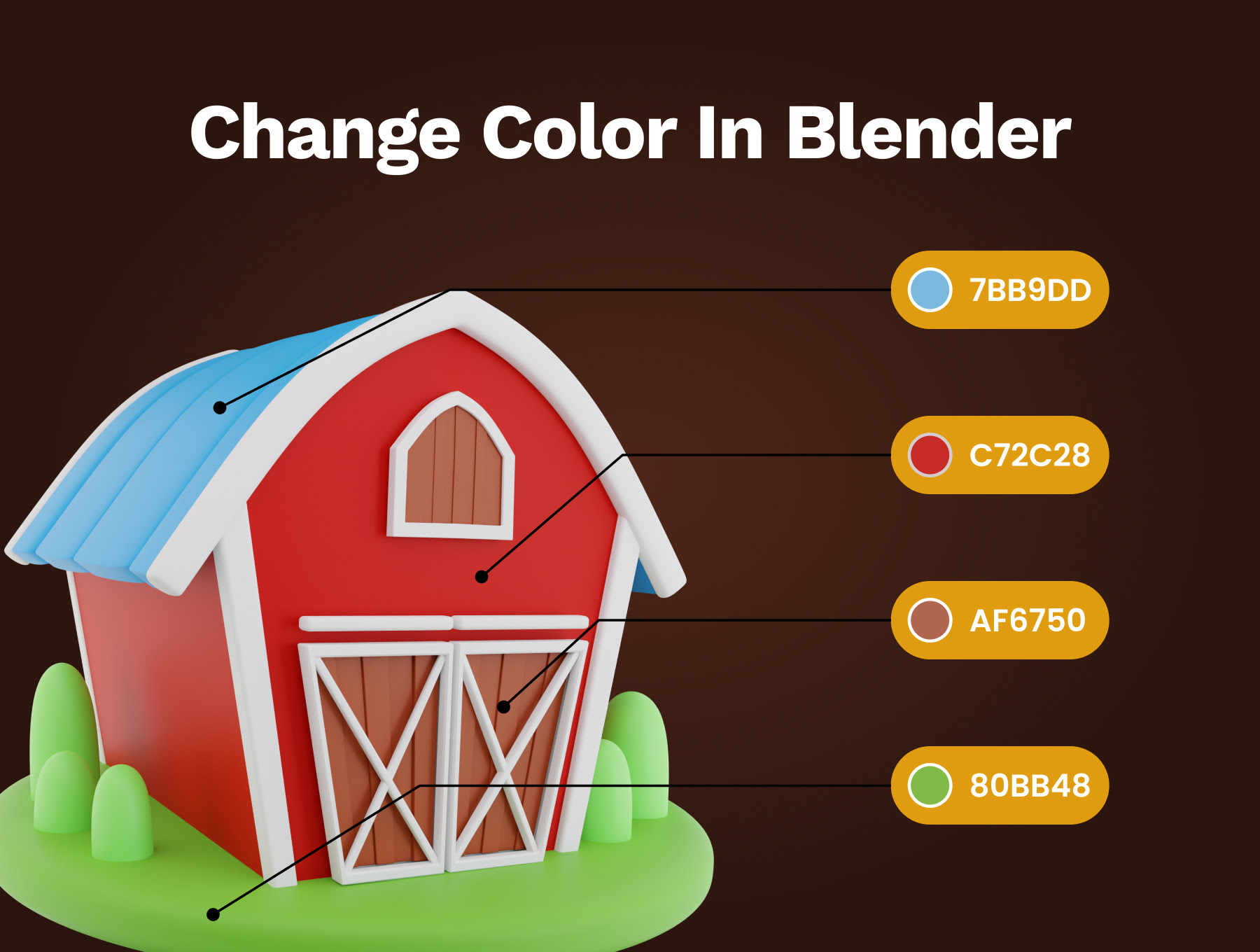 3D农场与农业图标 3D Farm And Agriculture Icon blender格式-3D/图标-到位啦UI